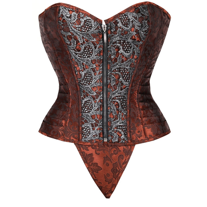 Corset Overbust Plus Size Floral
