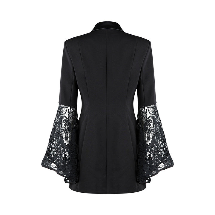 BLAZER MANGA FLARE EM RENDA - PODEROSA SHOP