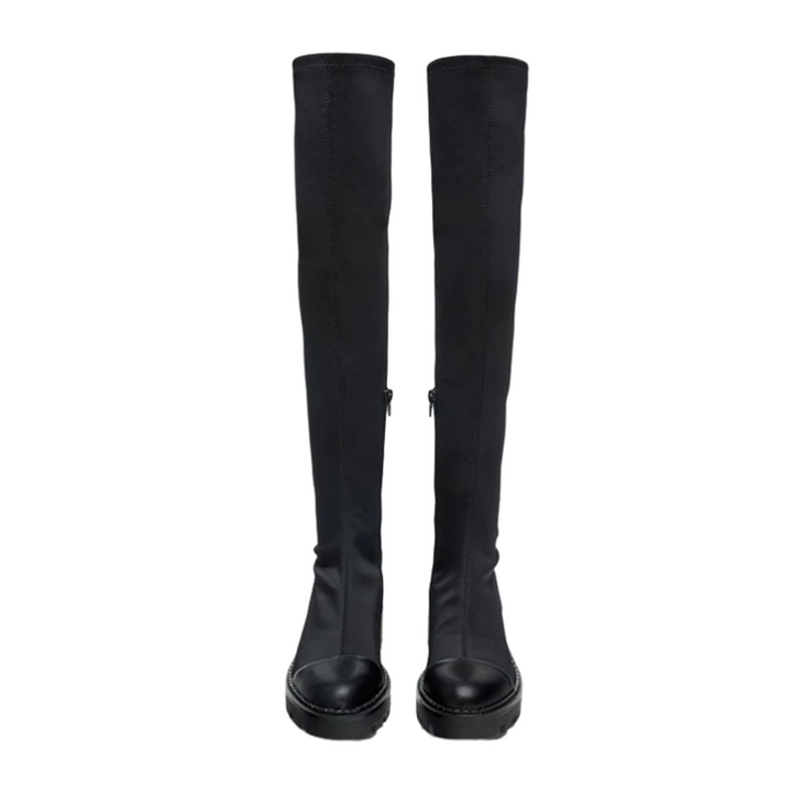 Bota Over The Knee Tratorada Preta