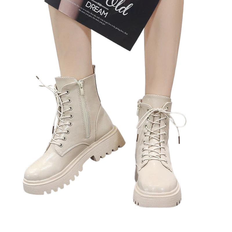 Bota Coturno Monocolor Sola Tratorada