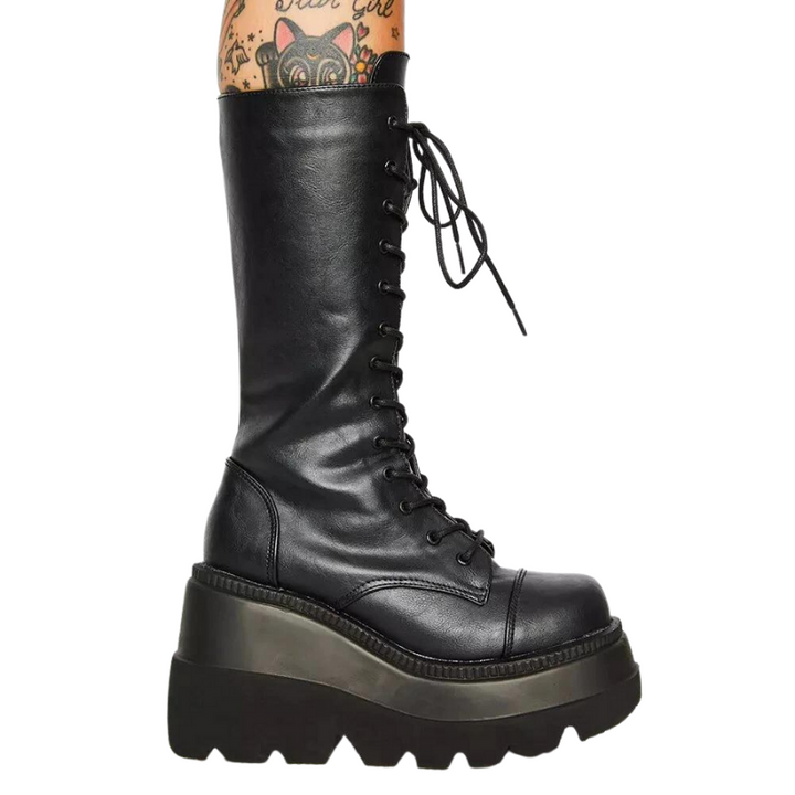 Bota Coturno Sola Chunky Tratorada