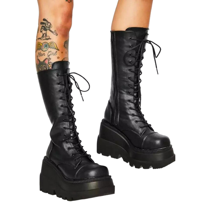 Bota Coturno Sola Chunky Tratorada