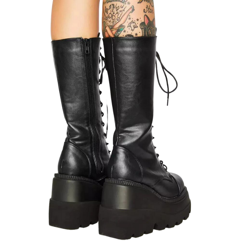 Bota Coturno Sola Chunky Tratorada