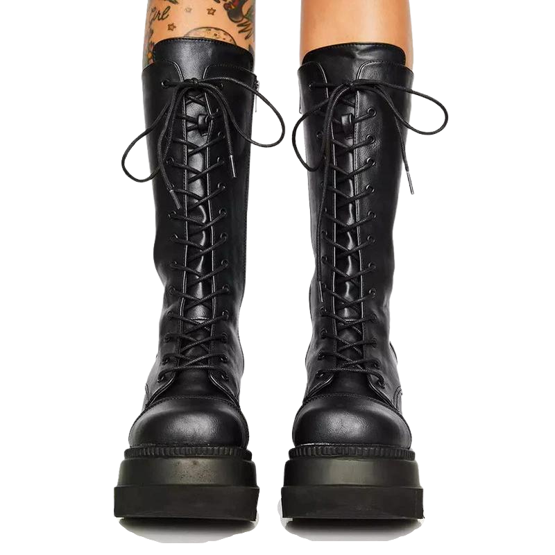 Bota Coturno Sola Chunky Tratorada