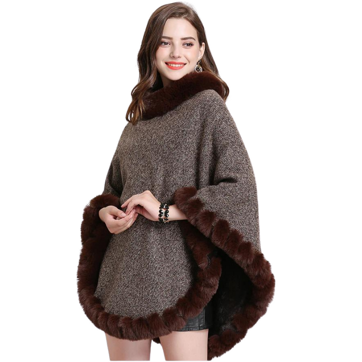 Poncho Fechado Forro Pelos