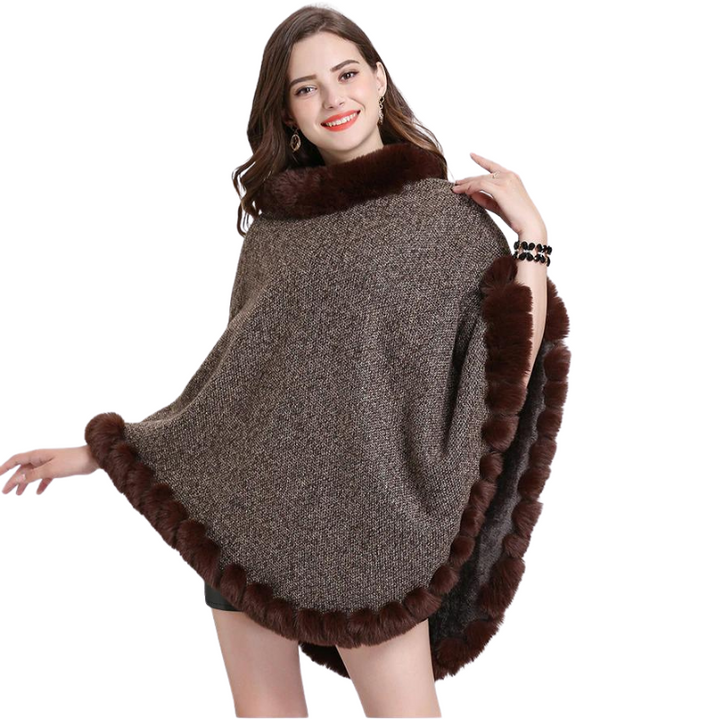 Poncho Fechado Forro Pelos