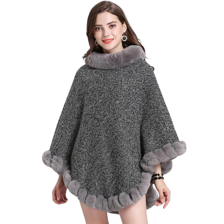 Poncho Fechado Forro Pelos