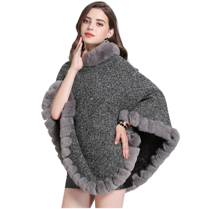 Poncho Fechado Forro Pelos