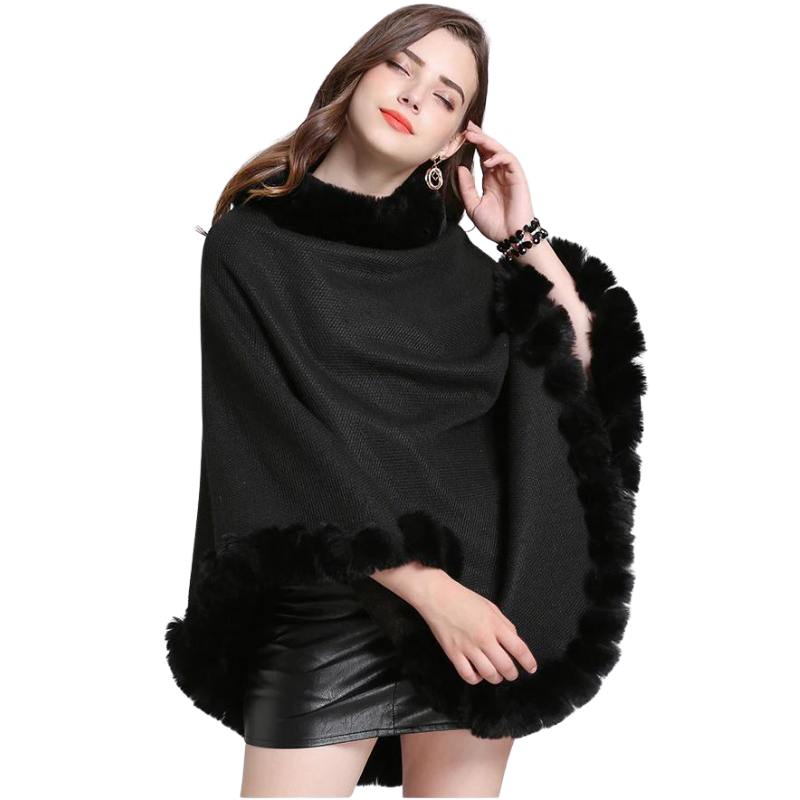 Poncho Fechado Forro Pelos