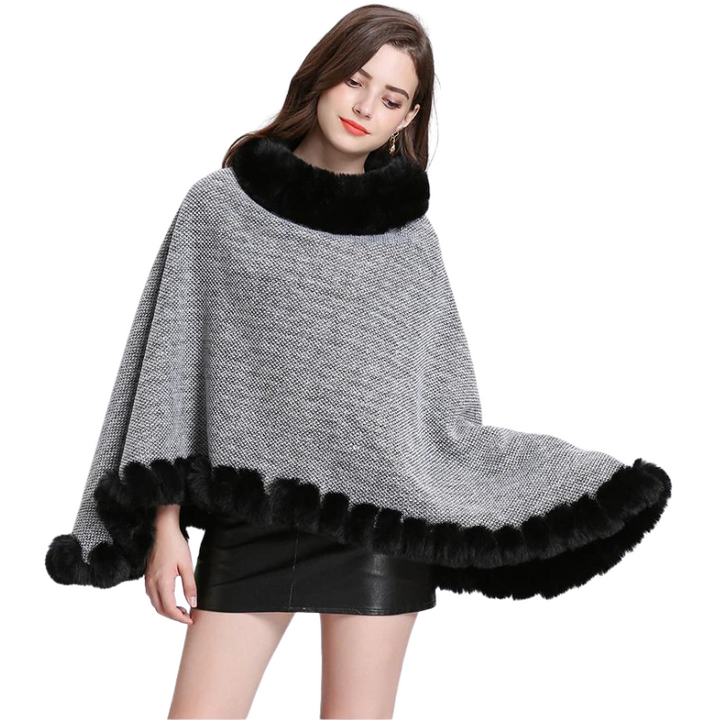 Poncho Fechado Forro Pelos