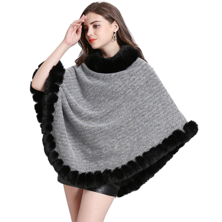Poncho Fechado Forro Pelos