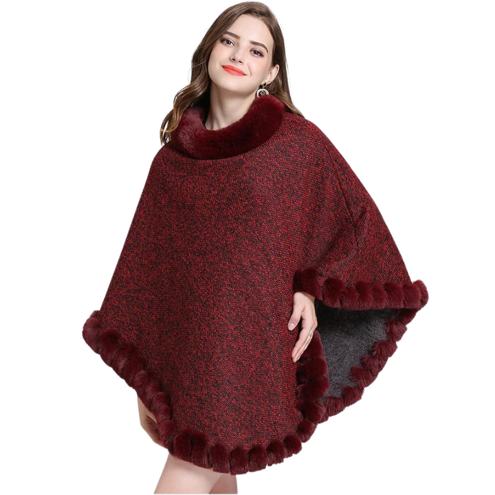 Poncho Fechado Forro Pelos