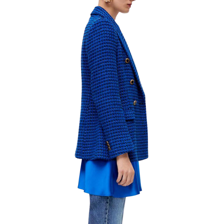 Blazer Alfaiataria Botões Azul