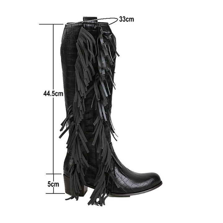 Bota Montaria Crocodilo Com Franjas