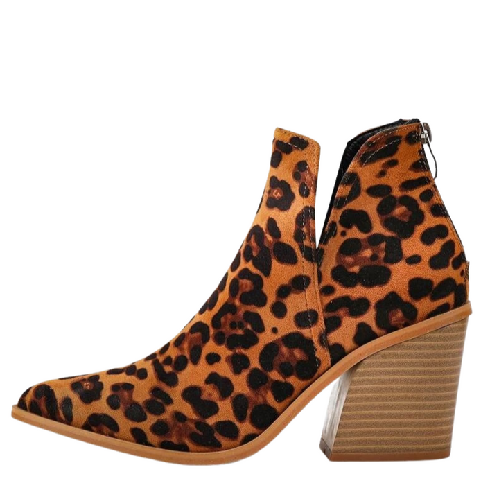 Bota Chelsea Cano Curto Leopardo
