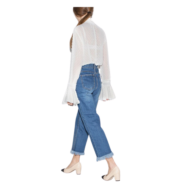 Camisa Manga Flare Off White