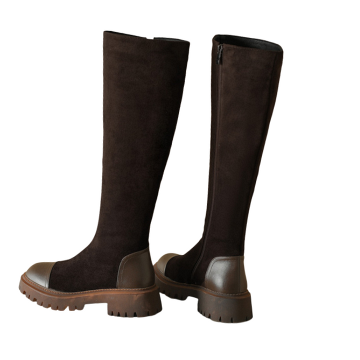 Bota Cano Longo Tratorada Forro Pelos