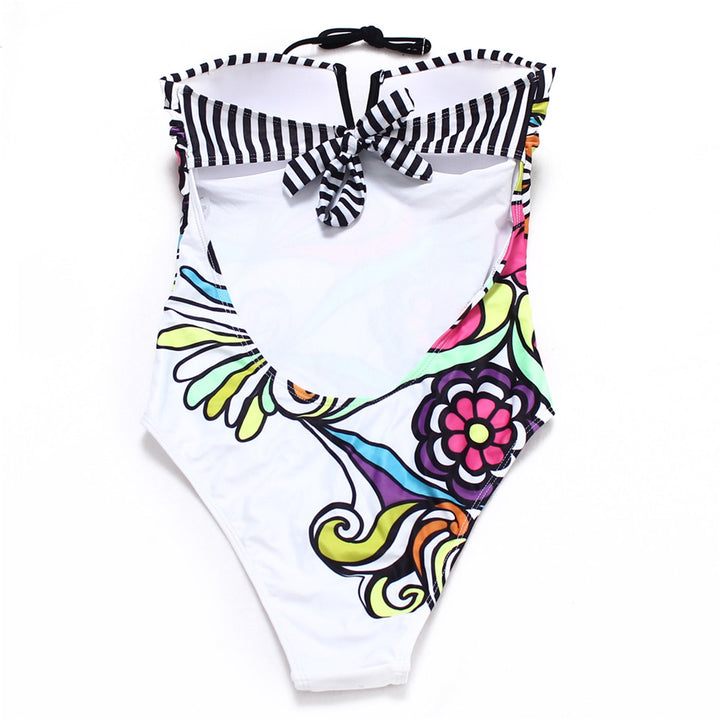 MAIÔ FLORAL COM ABERTURA NAS COSTAS - PODEROSA SHOP