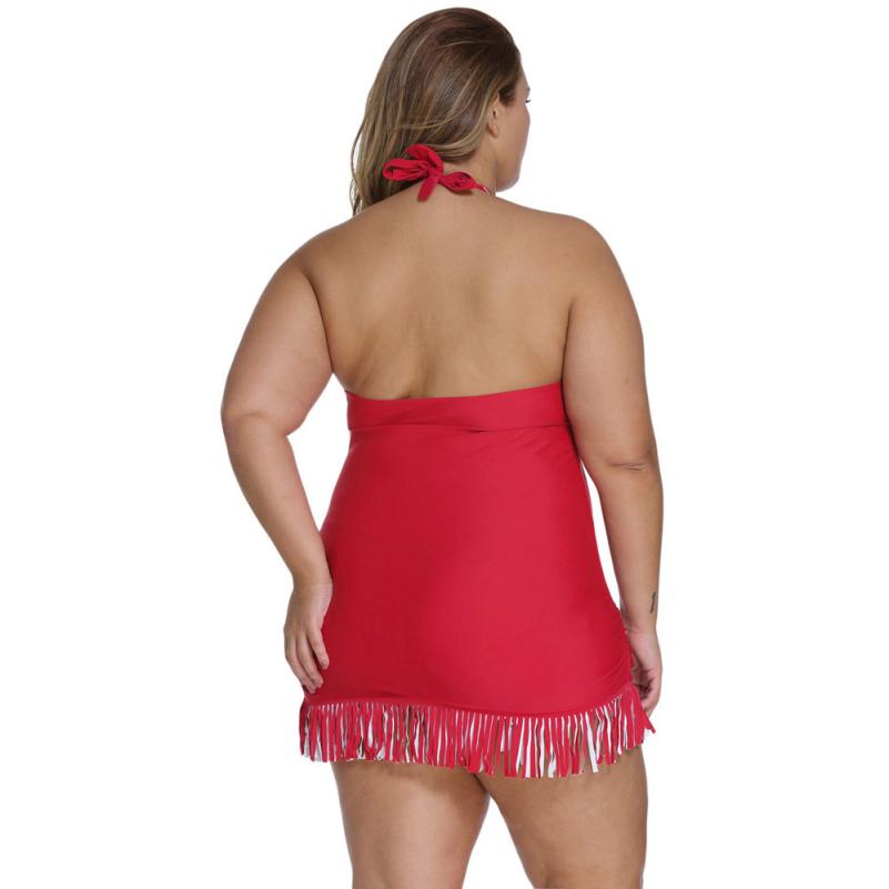 Maiô Plus Size Saia Com Franjas