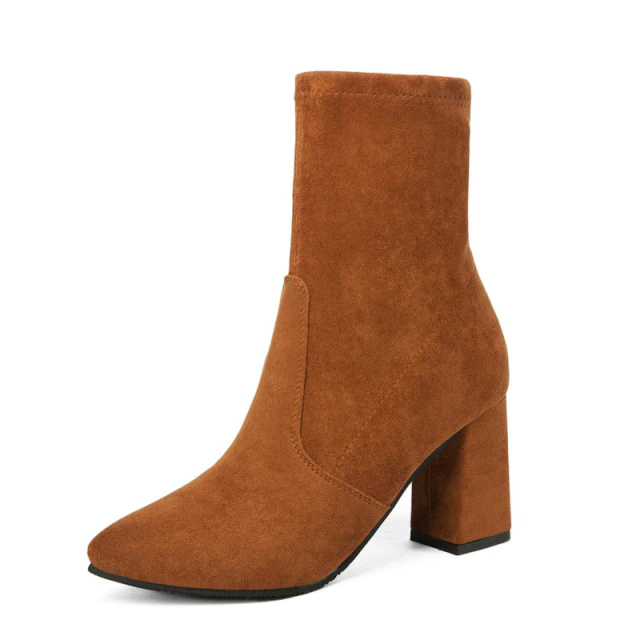 Bota Cano Curto Suede