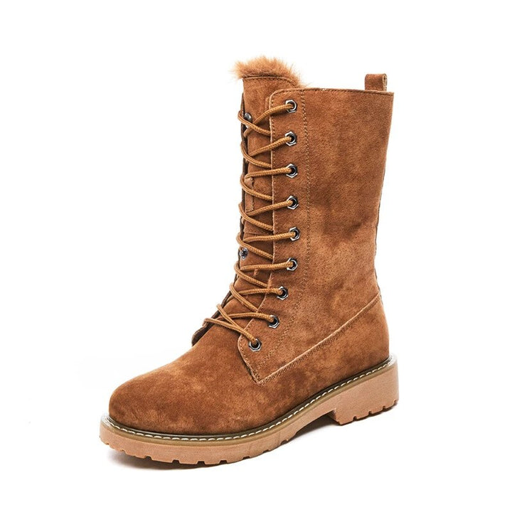 Bota Coturno Tratorada Forro Pelos
