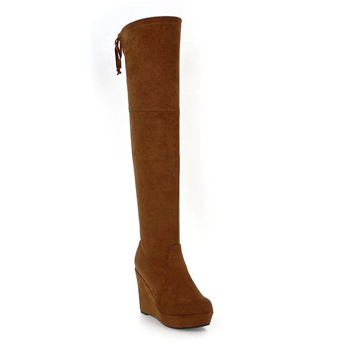 Bota Over The Knee Salto Anabela