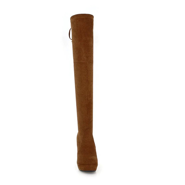 Bota Over The Knee Salto Anabela