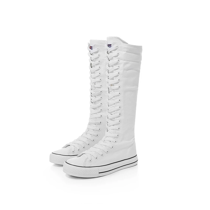 Bota Cano Alto Solado Tênis Preta