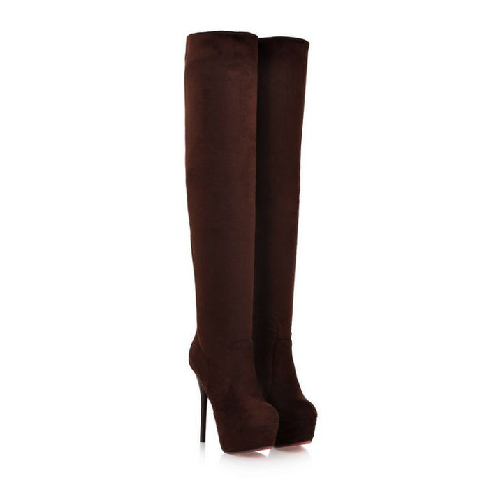 BOTA CAMURÇA SALTO FINO - PODEROSA SHOP