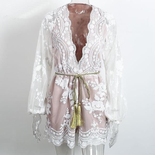 MACAQUINHO DE CHIFFON COM LANTEJOULAS - PODEROSA SHOP