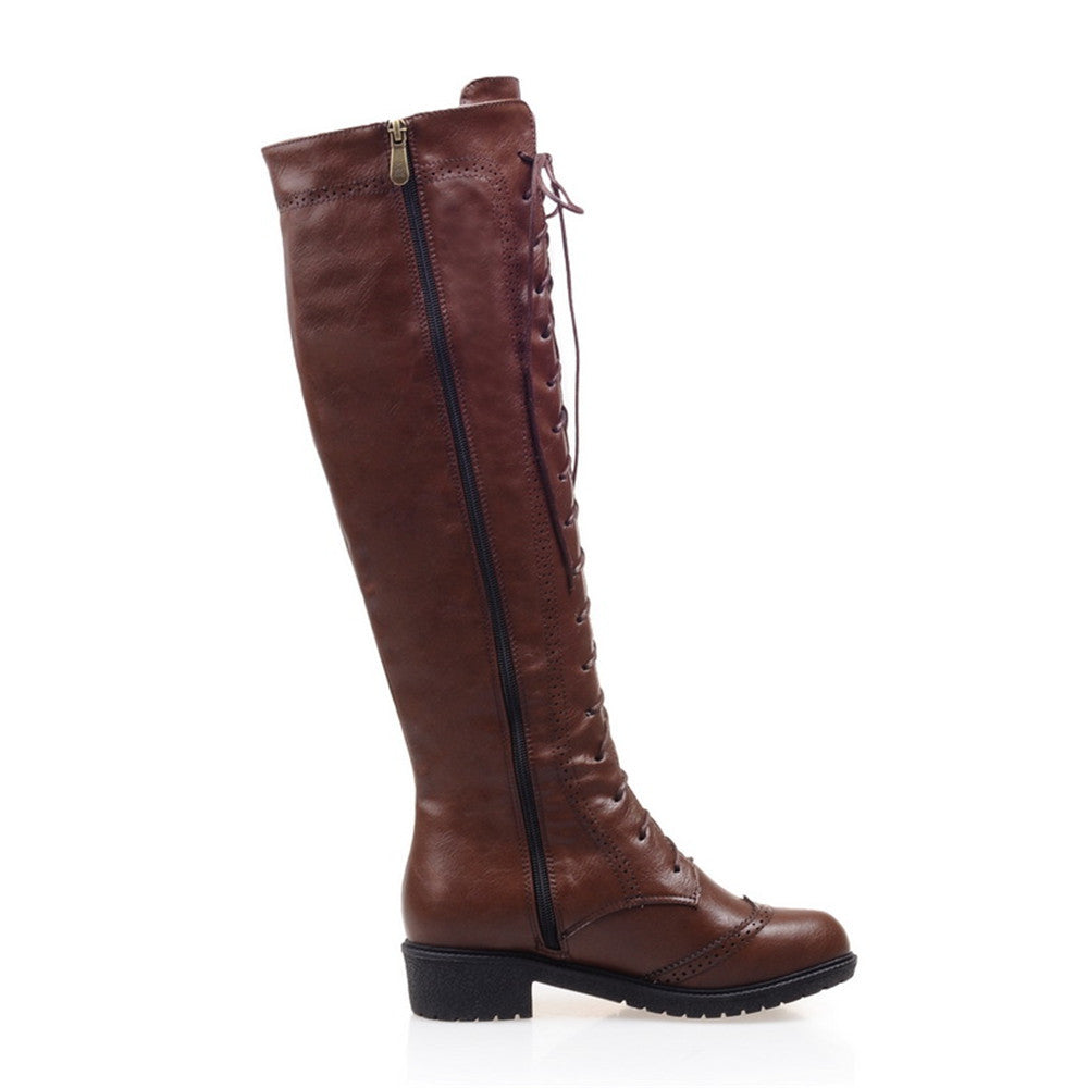 BOTA MONTARIA COURO COM AMARRAÇÃO - PODEROSA SHOP