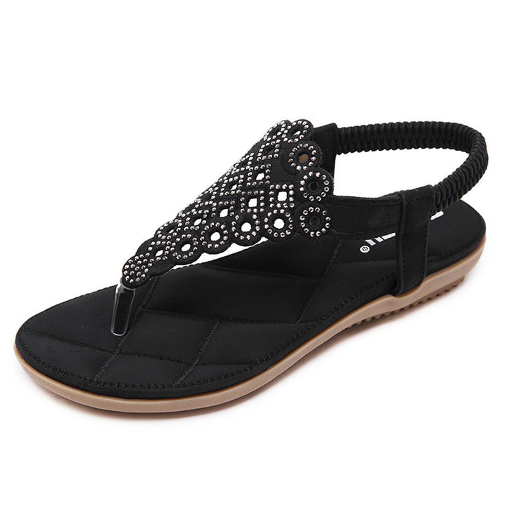 SANDÁLIA RASTEIRA CONFORT COM APLIQUES - PODEROSA SHOP