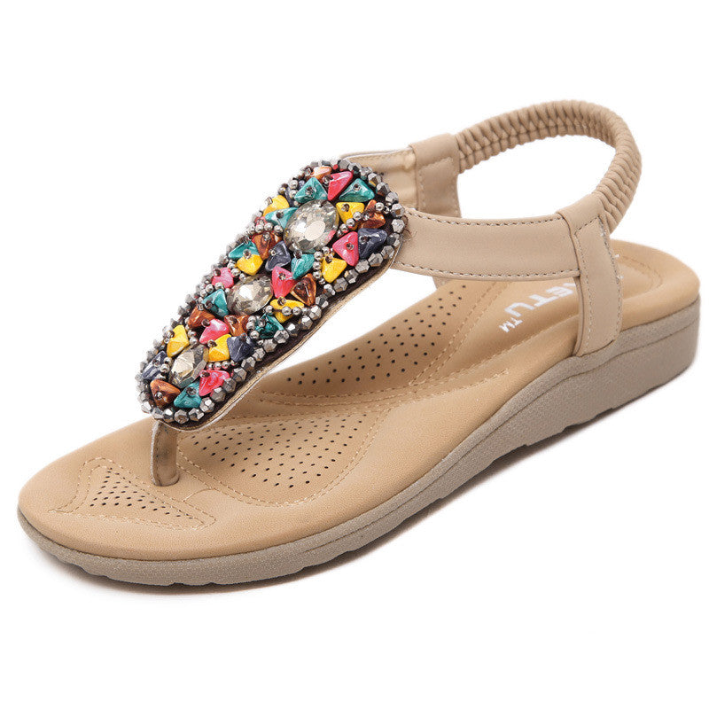 SANDÁLIA CONFORT COM PEDRARIAS - PODEROSA SHOP