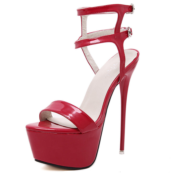 SANDÁLIA FEMININA GLADIADORA VERNIZ - PODEROSA SHOP