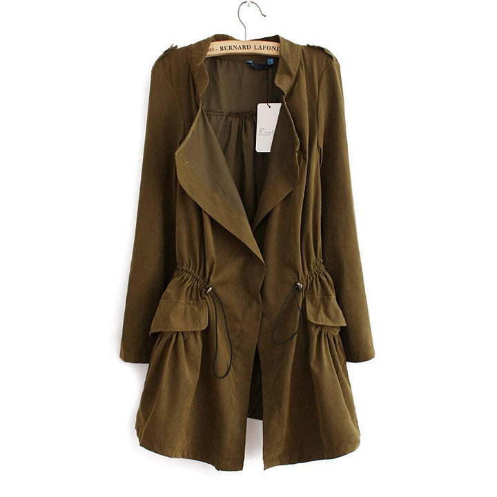 CASACO FEMININO COM ELÁSTICO NA CINTURA - PODEROSA SHOP