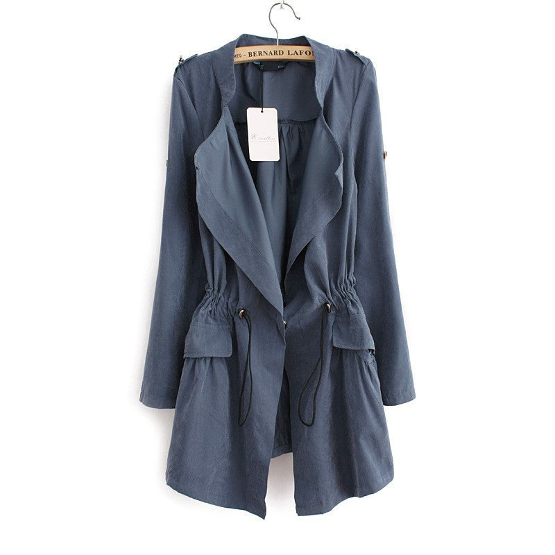 CASACO FEMININO COM ELÁSTICO NA CINTURA - PODEROSA SHOP