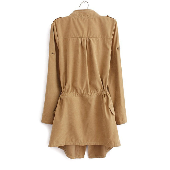 CASACO FEMININO COM ELÁSTICO NA CINTURA - PODEROSA SHOP