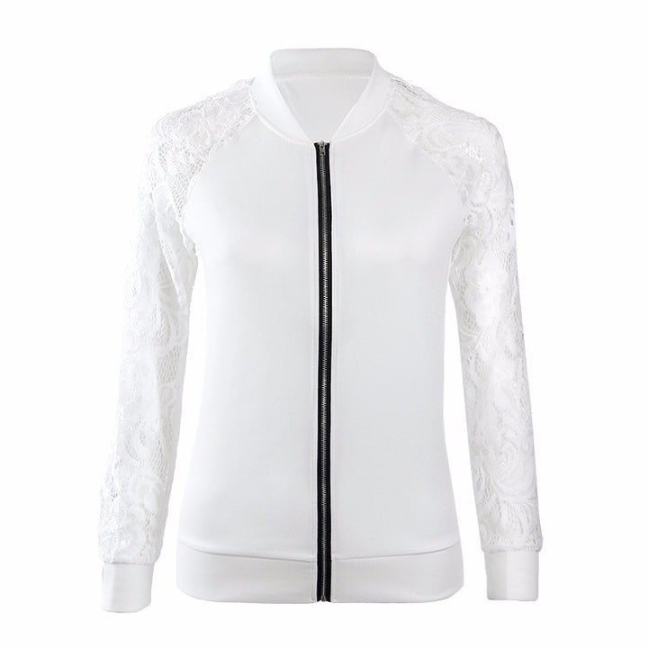 JAQUETA BOMBER MANGA RENDA - PODEROSA SHOP