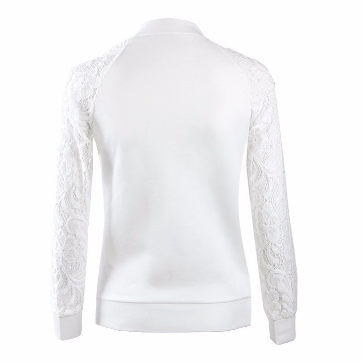 JAQUETA BOMBER MANGA RENDA - PODEROSA SHOP