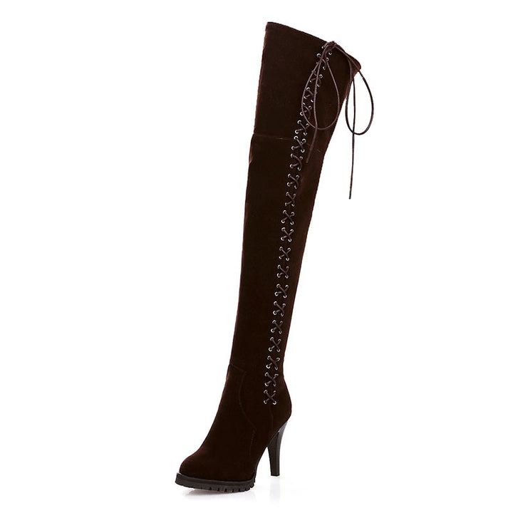 BOTA CANO ALTO NOBUCK AMARRAÇÃO - PODEROSA SHOP