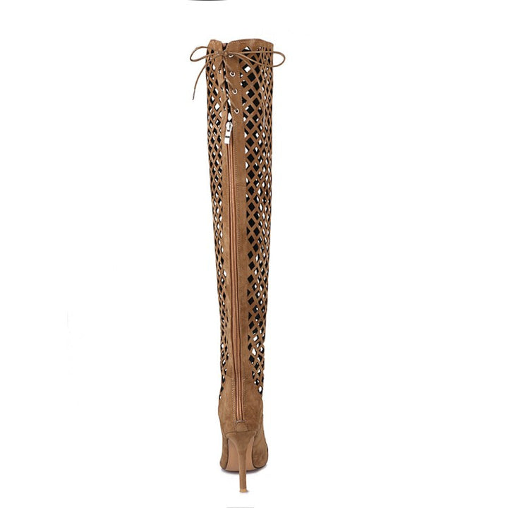 GLADIADORA CANO LONGO EM SUEDE - PODEROSA SHOP
