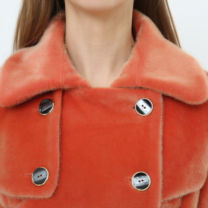 TRENCH COAT FEMININO LARANJA - PODEROSA SHOP