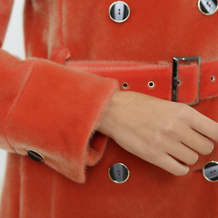 TRENCH COAT FEMININO LARANJA - PODEROSA SHOP