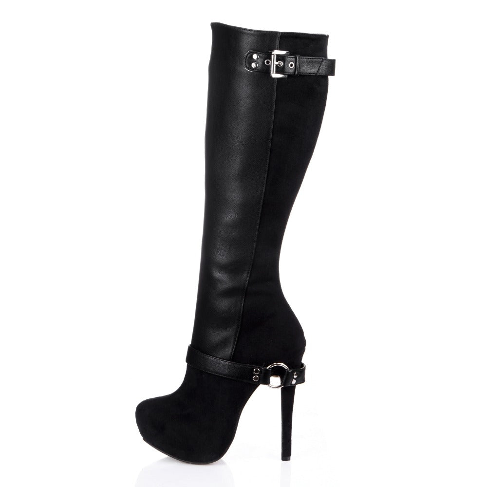 BOTA FEMININA CANO ALTO FIVELAS - PODEROSA SHOP