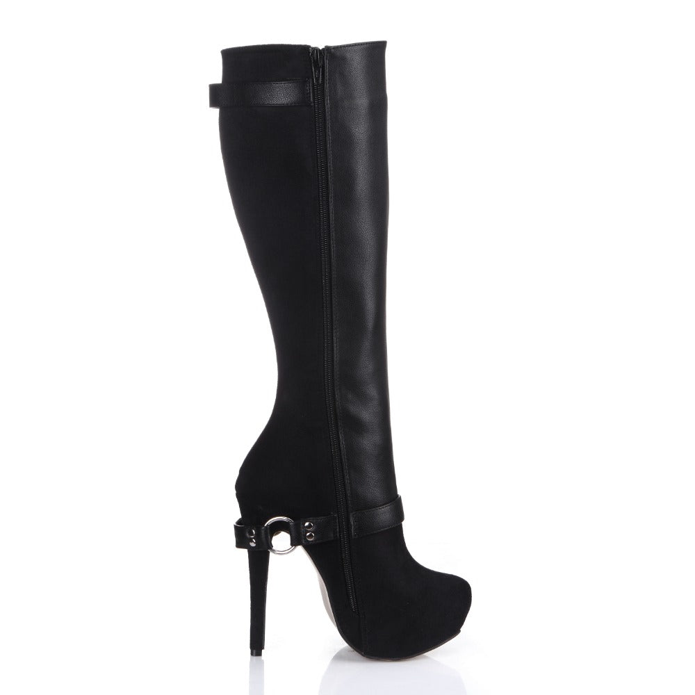 BOTA FEMININA CANO ALTO FIVELAS - PODEROSA SHOP