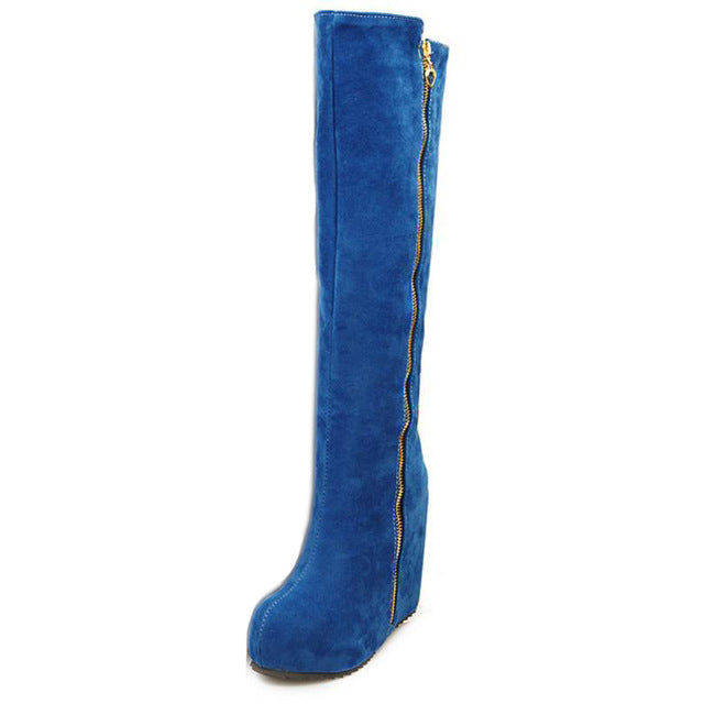 BOTA OVER THE KNEE DETALHE ZÍPER - PODEROSA SHOP
