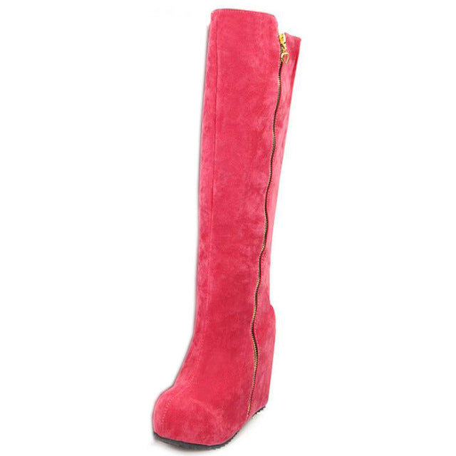 BOTA OVER THE KNEE DETALHE ZÍPER - PODEROSA SHOP