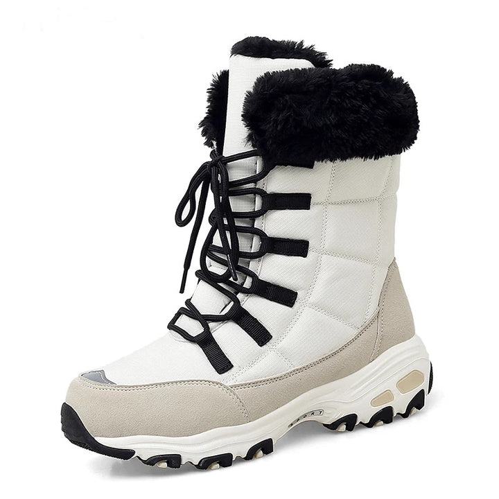 Bota Feminina Impermeável Snow Boot Com Pelos