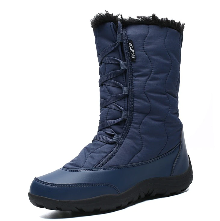 Bota Impermeável Snow Boot Forrada Com Pelos