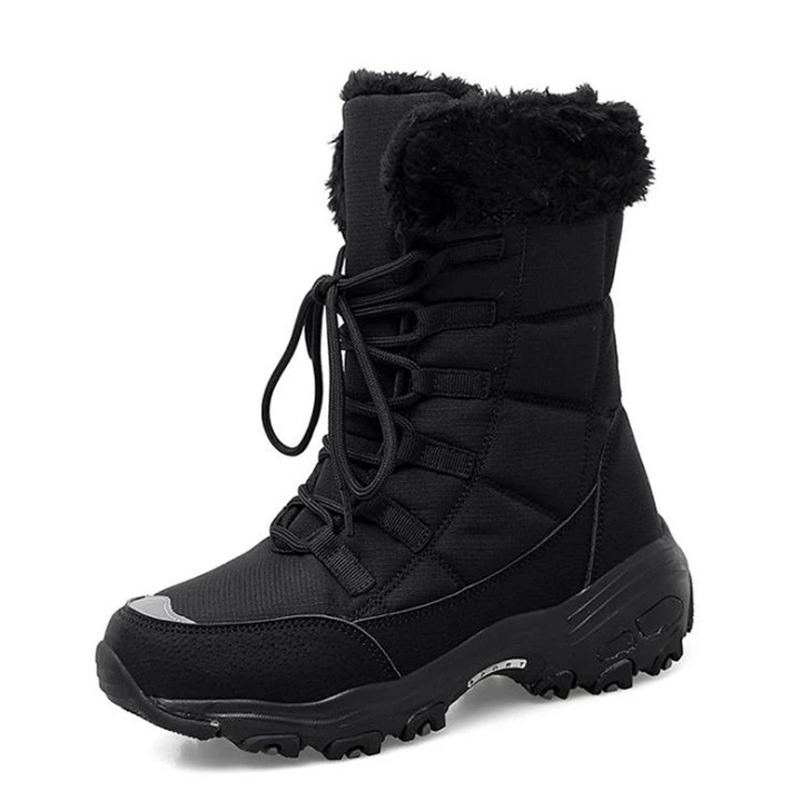 Bota Feminina Impermeável Snow Boot Com Pelos